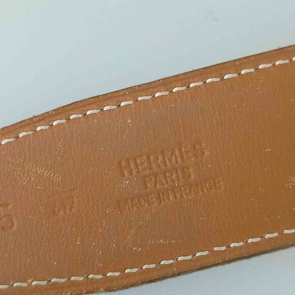 Hermes Belt Lucky Metal Orange Epson Constance Reversible Silver main image 6
